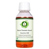 R V Essential Aceite puro de portador de semillas de tomate 100ml (3.38oz)- Solanum Lycopersicum (100% puro y natural Prensado en frío) Pure Tomato Seed Carrier Oil