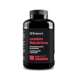 Levadura de Arroz Rojo - 2,9 mg Monacolina K con CoQ10-540 Comprimidos | con Vitamina B3 - Sin Citrinina, Vegano, Sin Gluten - 1 Comprimido al Día, 540 Tomas - Zenement