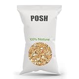 Posh Comida para Loros Medianos 10 kg - con Cardo Mariano y Cártamo | camelina, semillas de girasol a rayas y blancas, ideal para cacatúas, periquitos y rosellas