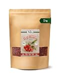 Biojoy BIO bayas de goji deshidratadas, enteras, sin sulfitos, 1 kg | Sin azúcares añadidos, de China