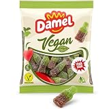 Golosinas Veganas Formato 1 kg | Caramelos de Goma Sin Gluten y Halal | Dulces Veganos a Granel con Azúcar | Snack Divertido para Cumpleaños, Fiestas y Regalos (Botellas Cola Azúcar 1kg)