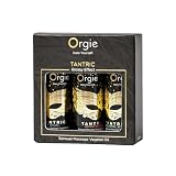 Aceite de Masaje Vegetal Sensual – Tantric Sensual Orgie – Hidratación Profunda com Efecto Brillante | Aromas Afrodisíacos (3X30 ml, Minisize Collection)