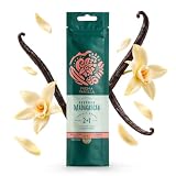 Prema Vanilla 3 Uds Vainas de Vainilla Bourbon Bio de Madagascar, Grado A | 1,6-2% de Vainillina, Vainas Jugosas 14-18cm, Sin Gluten, Sin Aditivos, Ideal para Repostería, Helados y Platos Salados
