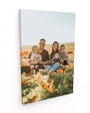 Panorama Cuadro Personalizado con Foto - 40x60 cm - Lienzo Personalizable | Regalo Original de San Valentín, Boda, Cumpleaños, Día de la Madre, Día del Padre.