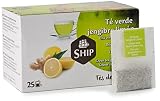 Ship - Té Verde de Jengibre y Limón - Caja de 25 Unidades - Aporta Vitaminas y Minerales - Sabor Dulce