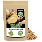 Alpi Nature Raíz de Jengibre en Trozos 1kg, Raíz de Jengibre Seca y Cortada para Cocina e Infusiones