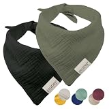 PiuPet 2X Bandana para Perros - Pañuelo de Muselina 100% Algodón