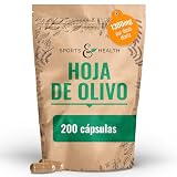 Cápsulas de extracto de hoja de olivo - 200 cápsulas de hoja de olivo con 650 mg – 260 mg de oleuropeína al día - bio