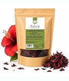 SALVIA | Flor de Hibisco 300g | Flor de Jamaica para Infusión | | Té Hibisco para Bajar de Peso | Te Adelgázante | hibisco para Reducir Hinchazon | En Hojas Enteras Para Dieta Detox Drenante