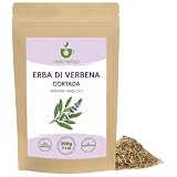 IDDA Herbal Verbena Infusión 200g, Verbena Seca y Cortada, Té de Hojas Sueltas