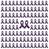 WANDIC Alfileres de Cinta Morada, 100 Piezas de 1 x 0.8 Pulgadas, broches de Cinta Morada para Violencia doméstica, Lupus Alzheimer, concienciación sobre el cáncer de páncreas