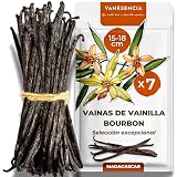 7 Vainas de Vainilla Bourbon XL 15-18 cm | Vainilla en Rama de Madagascar