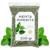 Menta Piperita Infusión Hojas 200g | Con Propiedades Digestivas y Refrescantes, Destaca por su Sabor Intenso y Fresco y su Característico Aroma Mentolado