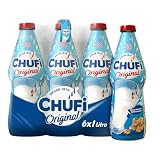 Chufi Horchata Original Vegetal, Sin Gluten y Sin Alérgenos, Pack 6x1L | Horchata de chufa 100% vegetal, sin gluten y sin alérgenos. Bebida tradicional refrescante. Pack 6 botellas de 1 litro