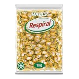 Halls Respiral Caramelos Sabor Miel y Mentol, Bolsa de 1 Kg | Caramelos con sabor a miel y mentol, perfectos para disfrutar de frescor en cualquier momento